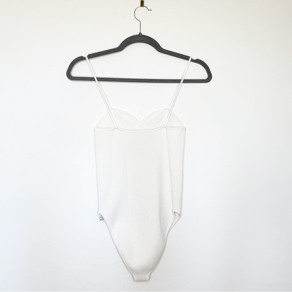 Zara Women Ecru Knitted Bodysuit  - Size M - Cream - Picture 2 of 5